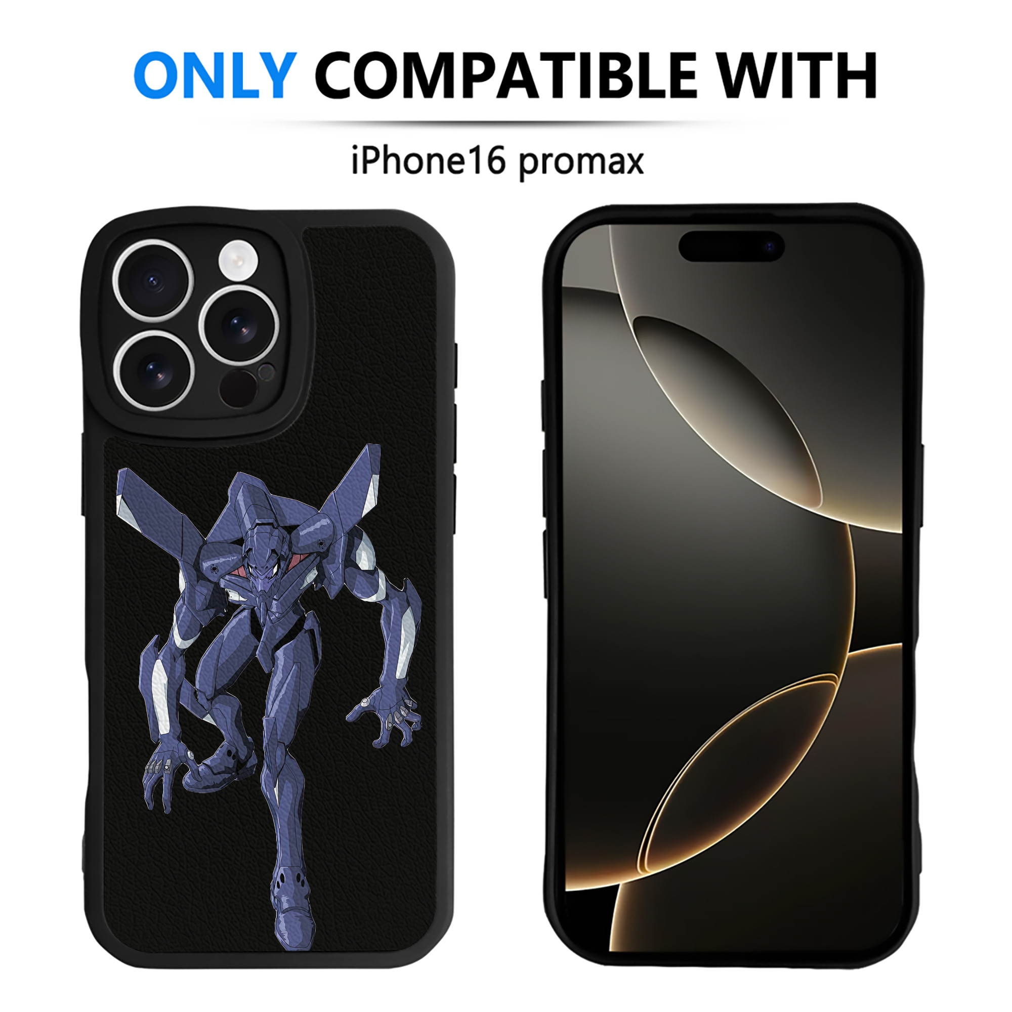 （画像用） EVA 新世紀エヴァンゲリオン 【iPhone 16シリーズ対応】シリコンスマホケース（レザー調） 材質：シリコン